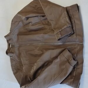 YMI Faux Leather Moto Style Jacket Size XL